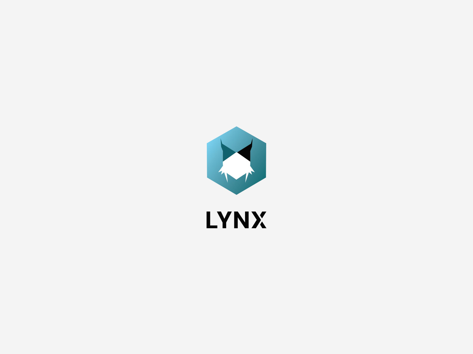 Lynx logo — sketch and final mark
